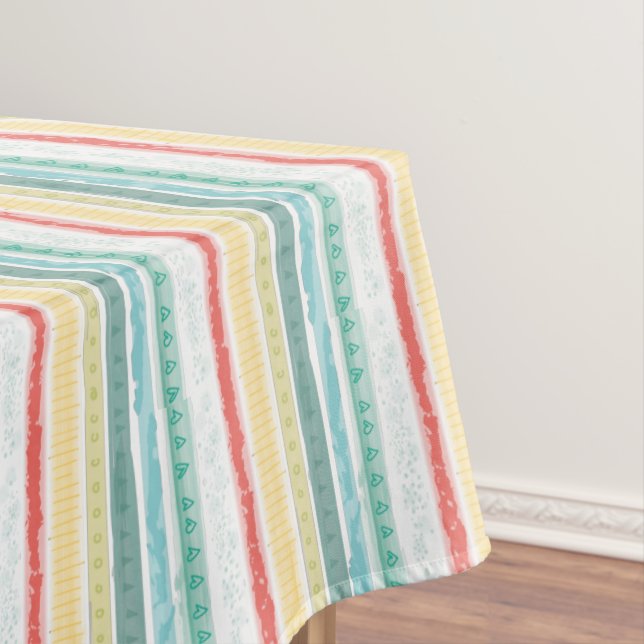 Toalha De Mesa Boho Rainbow Birthday Party Kinder (Posição Original)