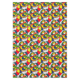 Toalha De Mesa Bola Verde Azul Amarela