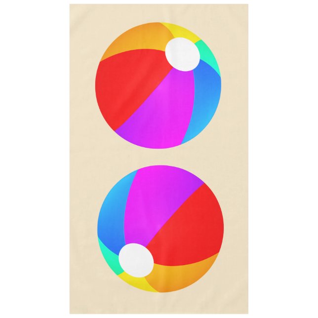 Toalha De Mesa Bolas de praia (Frente)