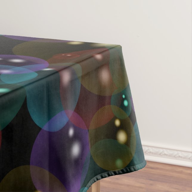 Toalha De Mesa Bolhas de Neon (Posição Original)