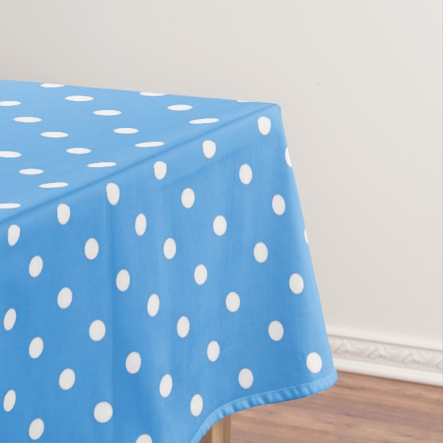 Toalha De Mesa Bolinha Azul (Posição Original)