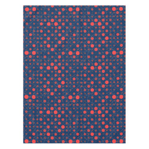 Toalha De Mesa Bolinhas 01A.Red Dblue BG