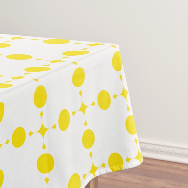 Toalha De Mesa Bolinhas amarelas, padrão de Bolinhas, pontos, pon (Posição Original)