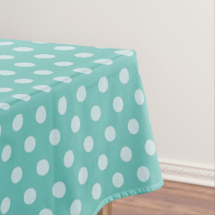 Toalha De Mesa Bolinhas Aqua
