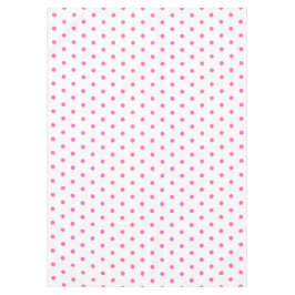 Toalha De Mesa Bolinhas bonito, rosa branco