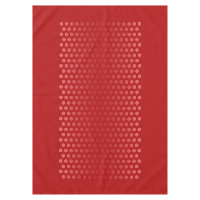 Toalha De Mesa Bolinhas gradientes vermelhos + suas ideias (Frente)