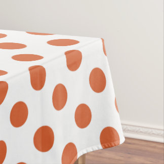 Toalha De Mesa Bolinhas laranja queimadas