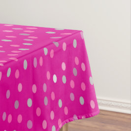 Toalha De Mesa Bolinhas magenta