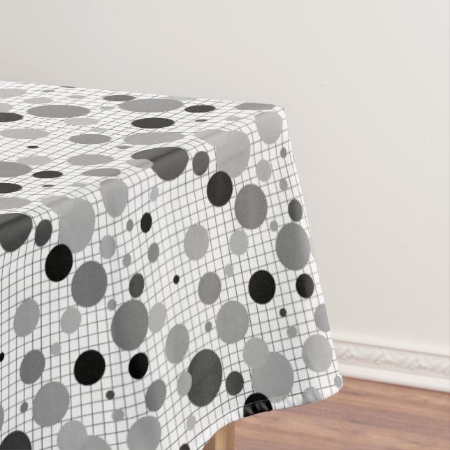 Toalha De Mesa Bolinhas meias Memphis (Posição Original)