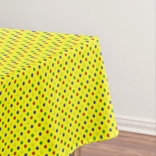 Toalha De Mesa BOLINHAS PRIMÁRIAS AMARELO-52x70 TABLECLOTH