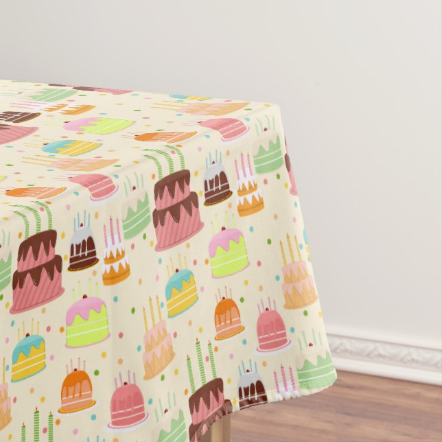 Toalha De Mesa Bolos e velas (Posição Original)