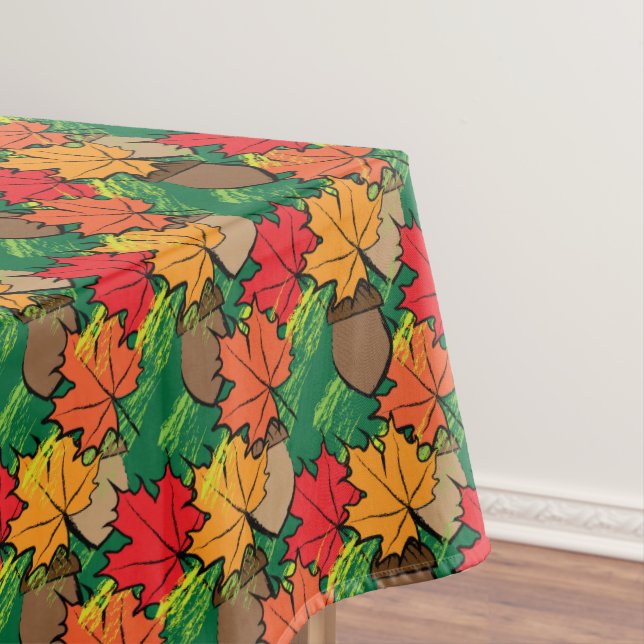 Toalha De Mesa Bolotas e folhas III (Posição Original)