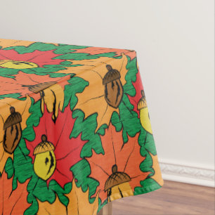 Toalha De Mesa Bolotas e folhas VI