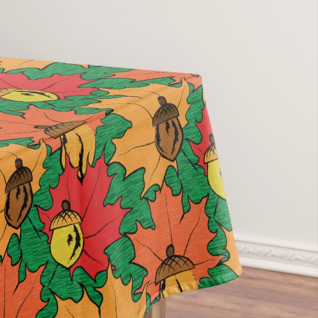 Toalha De Mesa Bolotas e folhas VI (Posição Original)