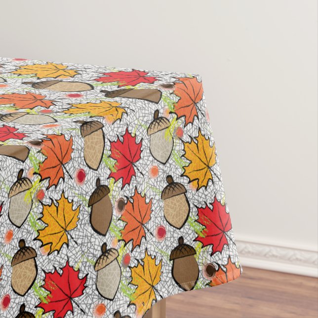 Toalha De Mesa Bolotas e folhas VII (Posição Original)