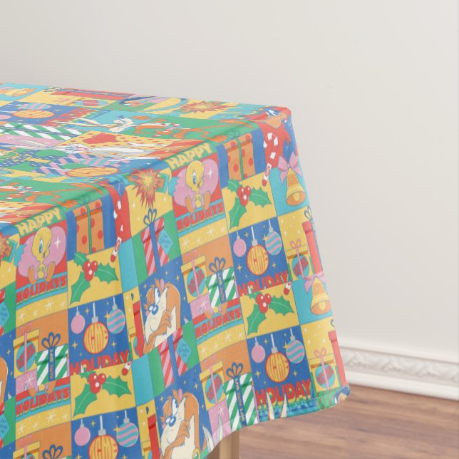 Toalha De Mesa BOLSAS DE CARRO™ | Padrão de Natal para Férias Fel (Posição Original)