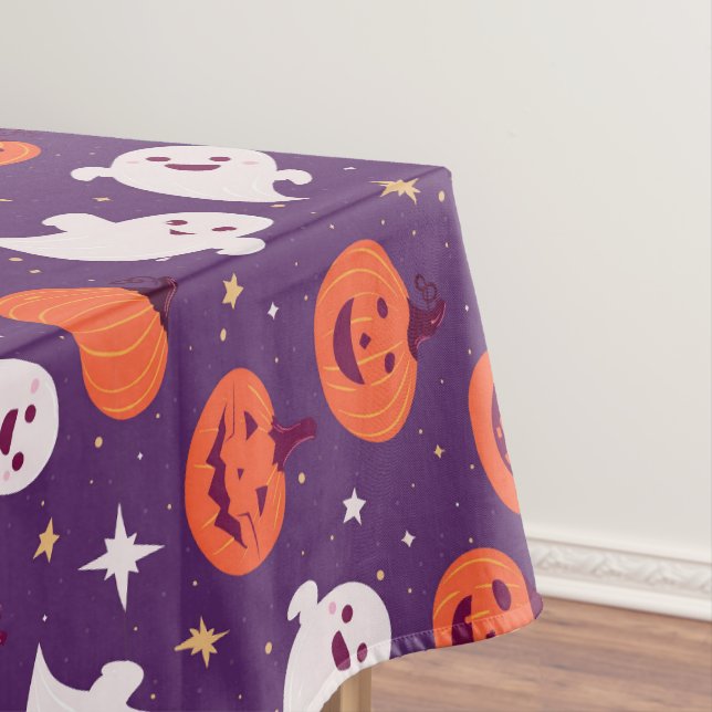 Toalha De Mesa Bombas de halloween e fantasmas (Posição Original)