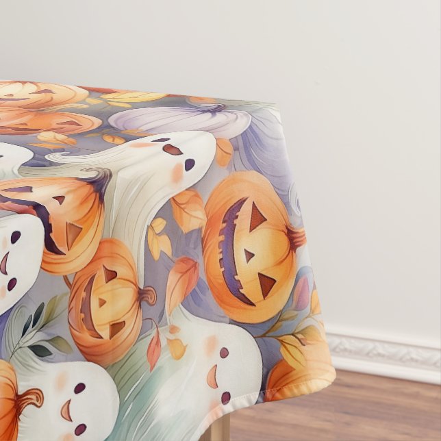 Toalha De Mesa Bombas de halloween e fantasmas (Posição Original)