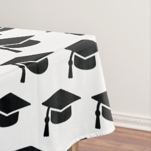 Toalha De Mesa Boné de gradação do Tassel Preto