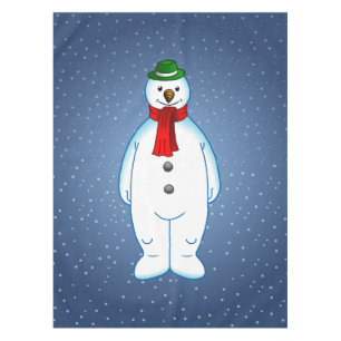 Toalha De Mesa Boneco de Neve Alegre
