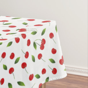 Toalha De Mesa Bonito Cereja Vermelha