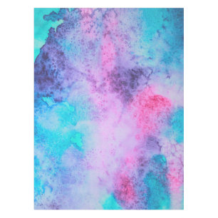 Toalha De Mesa Bonito Cor-de-água azul roxa-púrpura salgada-cor-d