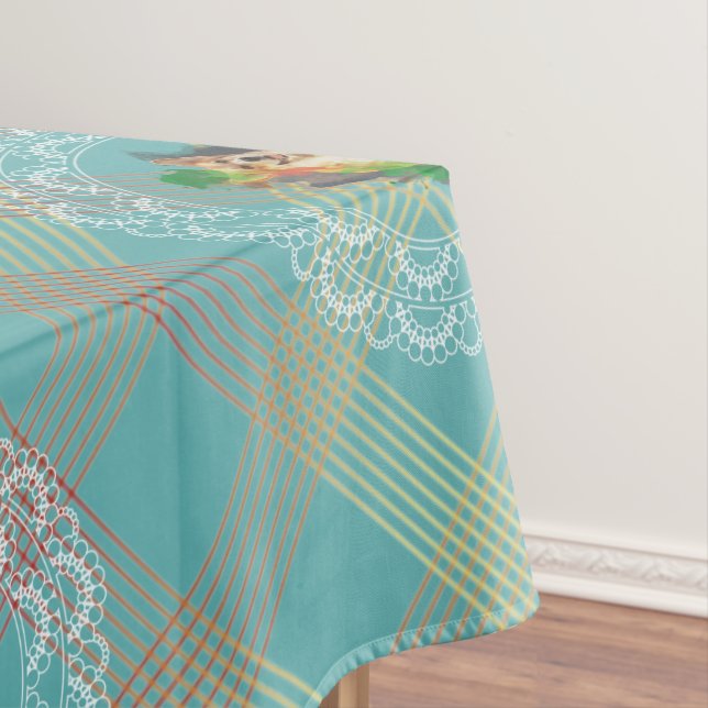 Toalha De Mesa Bonito Corgi. (Posição Original)