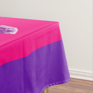 Toalha De Mesa Bonito decoração doméstica roxa e querido rosa