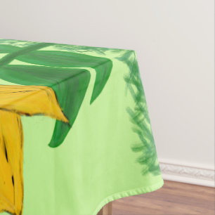 Toalha De Mesa Bonito flores Amarelo Azul Mesa Roxo