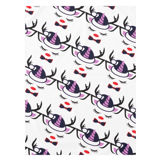 Toalha De Mesa Bonito rosto de Unicórnio (Frente)