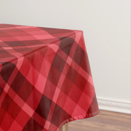 Toalha De Mesa Bonito Ruby Red Xadrez Padrão Pequeno Tablecloth