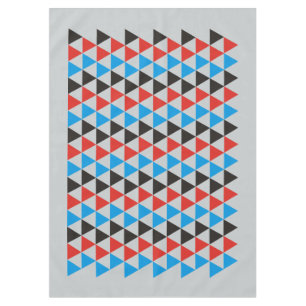 Toalha De Mesa Bonito Triângulo padrão preto vermelho + sua ideia