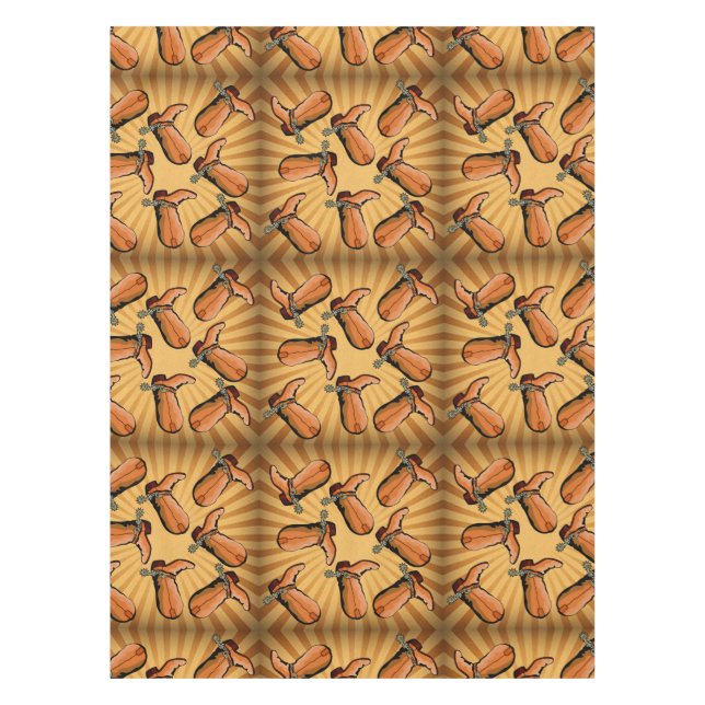 Toalha De Mesa Boots do cowboy de Mesa Ocidental (Frente)