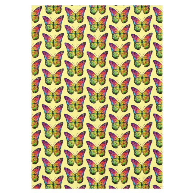 TOALHA DE MESA BORBOLETA ABSTRATA (Frente)