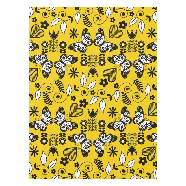 Toalha De Mesa Borboleta Escandinávia (Frente)