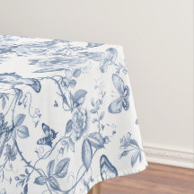 Borboleta Floral de Aquarela em Toile Francesa Azu
