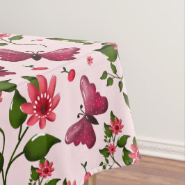 Toalha De Mesa Borboleta Floral Midnight Bloom