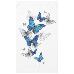 Toalha De Mesa Borboletas Azuis Morpho