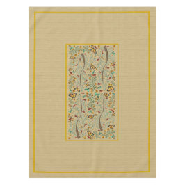 Toalha De Mesa Borboletas de Nouveau e Árvores Laranja 50" x 72