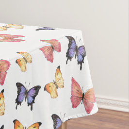 Toalha De Mesa Borboletas Roxas Rosa