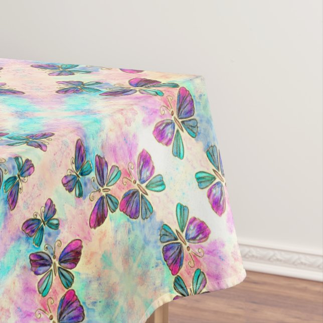 Toalha De Mesa Borboletas voadoras Tablecloth (Posição Original)