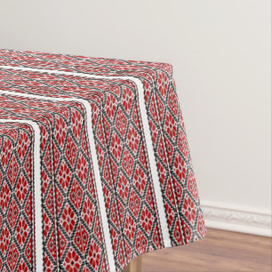 Toalha De Mesa Bordado vermelho da Ucrânia