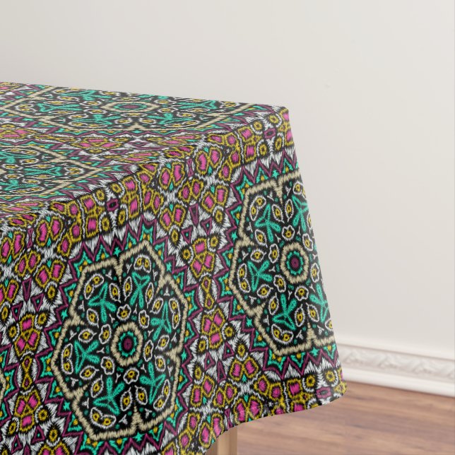 Toalha De Mesa Bordados sem costura etno tribal boho ornamental (Posição Original)