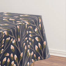 Botões Rosa Delicados em Ramos Marrons