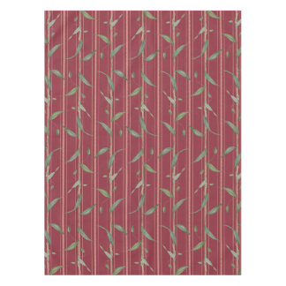 Toalha De Mesa Branch of leaves on red wallpaper