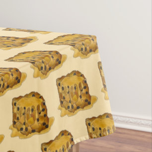 Toalha De Mesa Bread Pudim Vanilla Sauce Calçadão de Comidas Brit