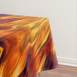 Toalha De Mesa Brilhante manchado de vermelho a laranja, um pouco