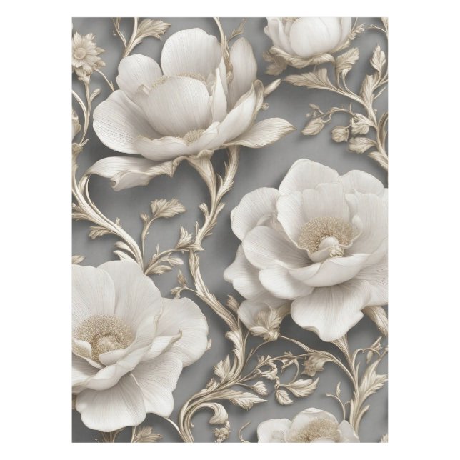 Toalha De Mesa Brilhantes brancos (Frente)