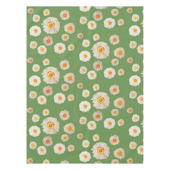 Toalha De Mesa Brilhos Brancos Tablecloth Verde (Frente)