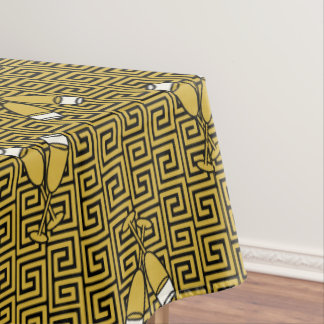 Toalha De Mesa Brinde de Celebração da Chave Grega - Dourado e Pr